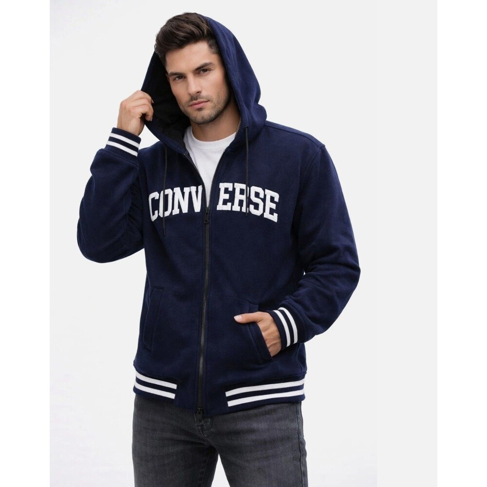 Converse Chuck Taylor Navy Varsity Bomber Jacket CV587910-OBS Men’s S NWT